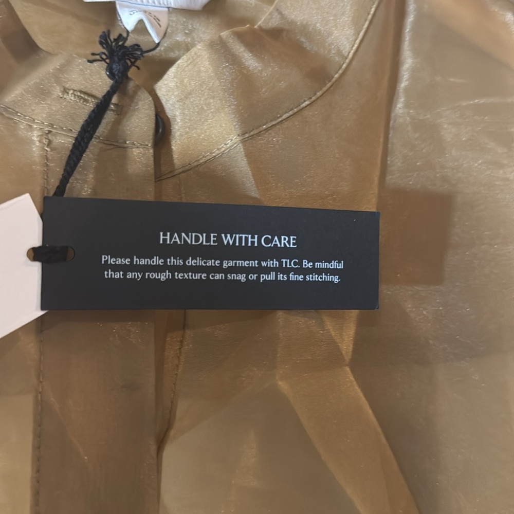 NWT! Banana Republic Organza Maxi Shirt Dress - Size Medium - Picture 9 of 10